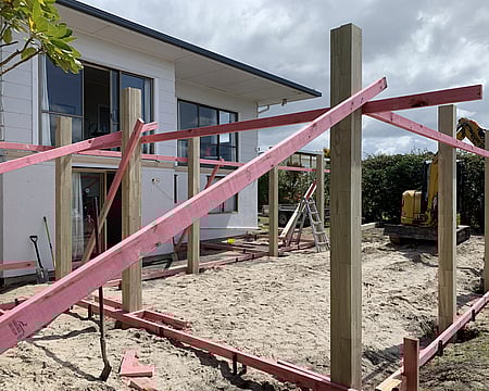Exterior images of Riverview Road, renovated home by Whitechurch Construction, Waikato residential builders.