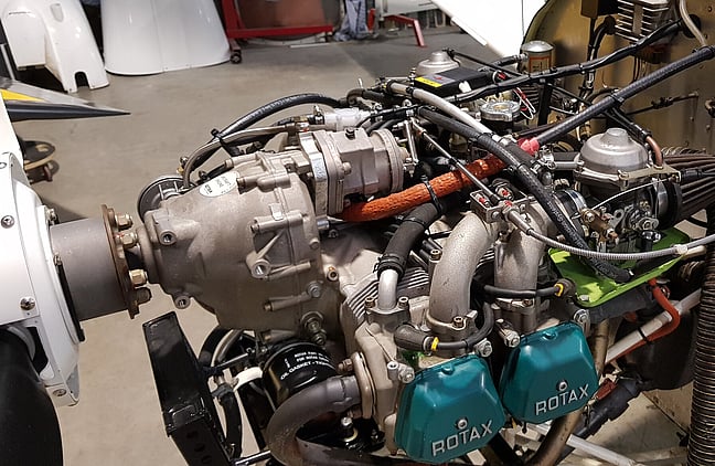 light aircraft engine