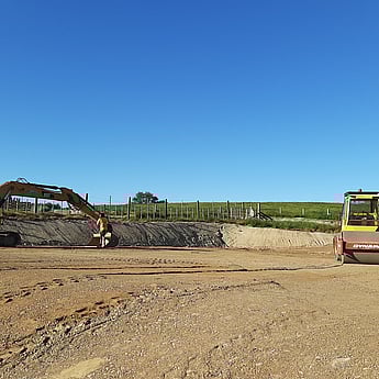 Shed site in Hawke's Bay, Digger work for shed site Hastings, Excavating a shed site in Hastings, 
