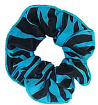 Zebra Scrunchie - RRP $7.99-TURQUOISE- - - - - - - - - - -SOLD OUT