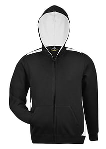 Franklin Zipped Hoodie - RRP $48.99-BLACK/WHITE- - - - - - - - - - - ADD TO CART >