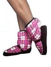 Tartan Snuggle Boots - RRP $52.99-CERISE- - - - - - - - - - - - - - - -ADD TO CART >