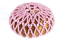 Beaded Bun Cover - PINK-PRICE $13.99- - - - - - - - - - - - ADD TO CART >