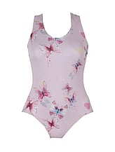 Ballet Sleeveless leotard with butterflies and back X-Shape
