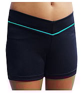 Dance Shorts - PRICE $29.99-BLACK/TURQUOISE- - - - - - - - - - - - - - -ADD TO CART >