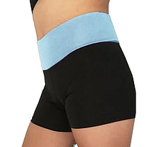 Foldover Hotpants - RRP $31.99-BLACK/BLUE- - - - - - - - - - - - - - -ADD TO CART >
