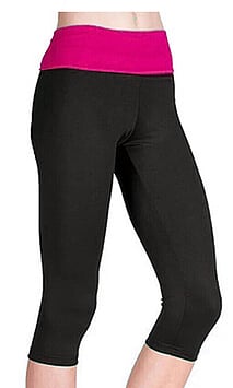Balance 3/4 Leggings - PRICE $47.99-BLACK/RASPBERRY- - - - - - - - - - - - ADD TO CART >