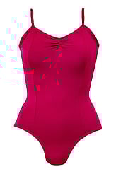 Spaghetti Strapless Ballet Leotard wide neck scoop Light Pink