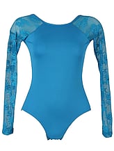 Cap Sleeve Ballet leotard with shoulder lace Red