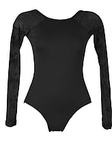 Wide Strap Ballet Leotard with Oval neckline Raspberry