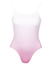 Spaghetti Strapless Ballet leotard with U-Neck scoop Light Pink