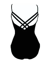 Strapless Ballet leotard with X-back Pink