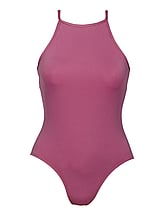 Spaghetti Strap Ballet Leotard plain Mulberry 