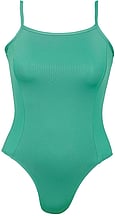 Spaghetti Strap Ballet leotard plain Green 