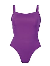 Sleeveless Ballet Leotard with U-neck shape plain Purple