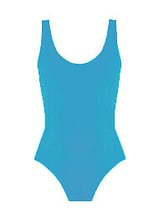 Sleeveless Ballet Leotard with Scoop Neck in Blue