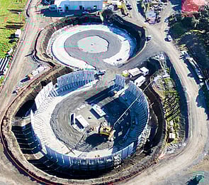 Mangere Sewage works reservoir