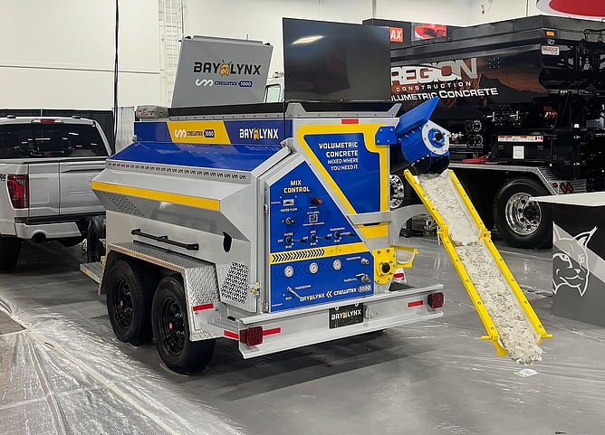 Crewmix CM1000 Volumetric Concrete Unit at the World Of Concrete Show 2026