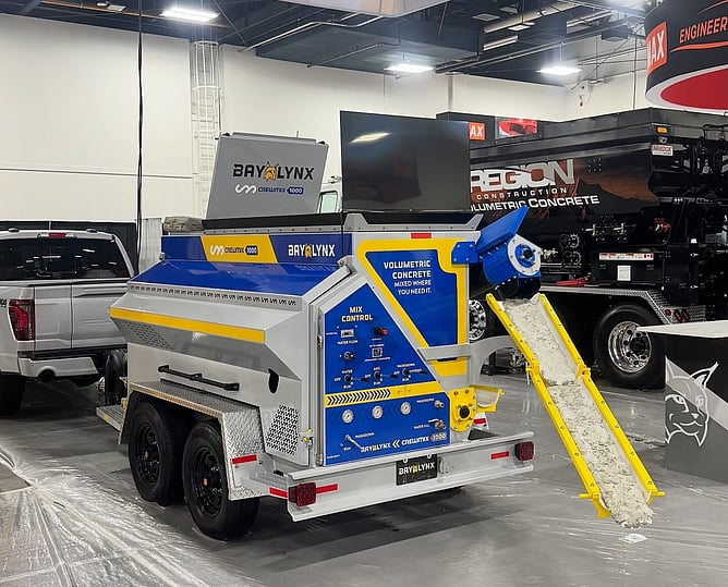 Crewmix CM1000 Volumetric Concrete Unit at the World Of Concrete Show 2026