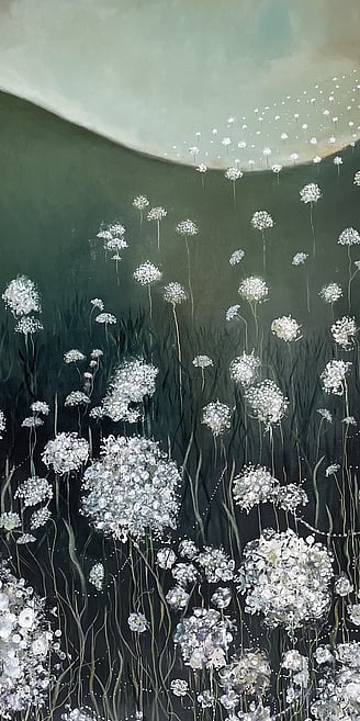 SOLD Waiheke Wild Flowers Tryptic