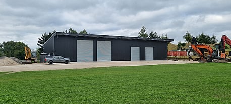 Steel frame commercial building