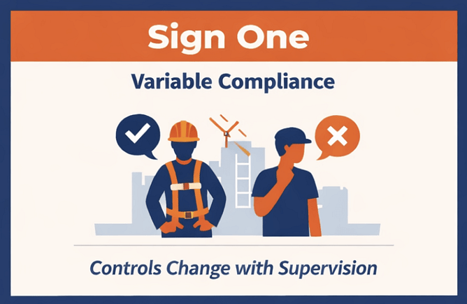 Why safety systems fail, controls change with supervision, Advanced Safety