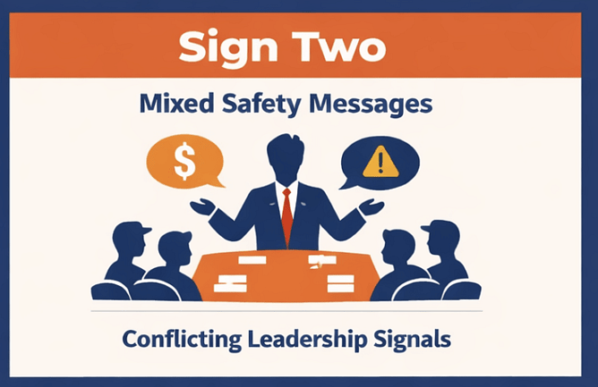 Why safety systems fail, conflicting leadership signals, Advanced Safety