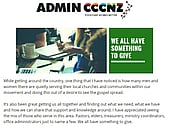 ADMIN NEWSLETTER OCT 2018