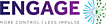  Engage Training logo features "ENGAGE" in bold purple uppercase letters, with a blue and green abstract burst design to the right and a tagline below