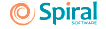 Spiral Software logo with a swirling orange icon on the left and the company name in teal, with "Spiral" in bold and "Software" in smaller uppercase letters