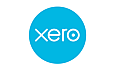 Xero logo with the word "Xero" in white lowercase letters inside a bright blue circular background, using a clean sans-serif font.