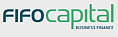 Fifo Capital logo with "FIFO" in dark blue and "capital" in green, followed by "BUSINESS FINANCE" in smaller uppercase letters beneath