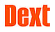 Dext logo with the word "Dext" in bold, title case orange letters, using a modern sans-serif font