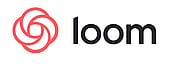 Loom logo featuring a red circular swirl icon next to the word "loom" in lowercase black letters