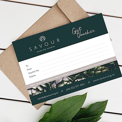 Wellington Cooking School Gift Vouchers