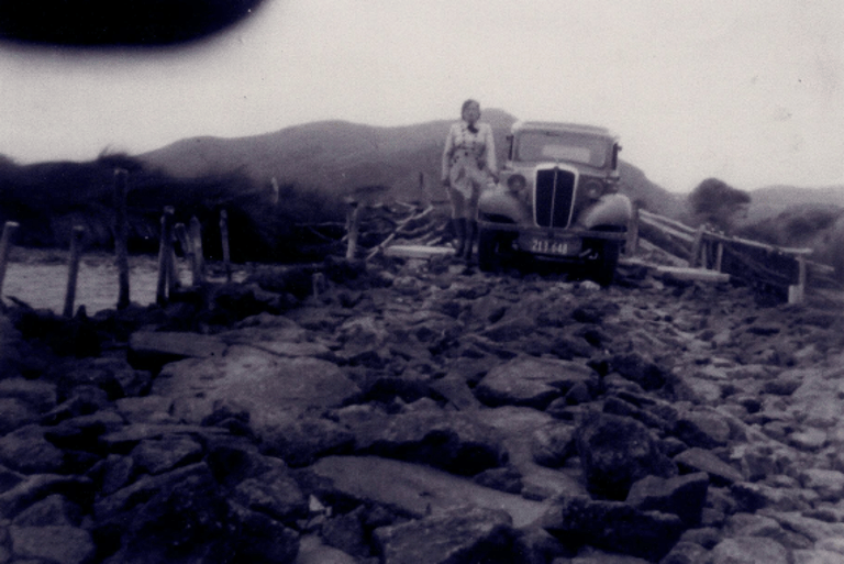 Crossing the Otama River (Bridge)