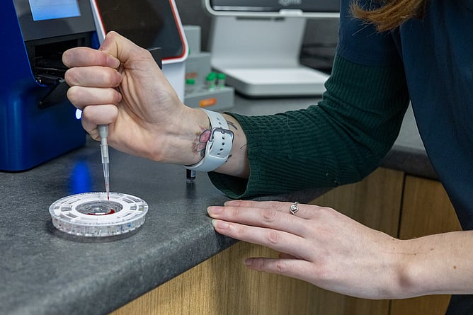 In-house testing allows us to perform blood work and other diagnostics quickly and efficiently.