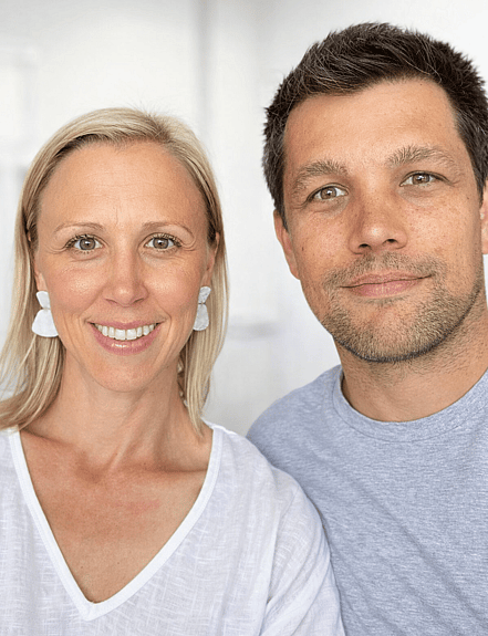 Nicole and Mark, owners of Little Mountain Chiropractic in Caloundra, Sunshine Coast chiropractors providing personalised care.