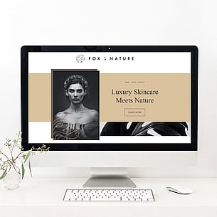 Luxury Skincare Brand Website | Designerbloom