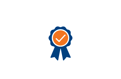 Badge with tick symbolising Trusted by SMEs nationwide