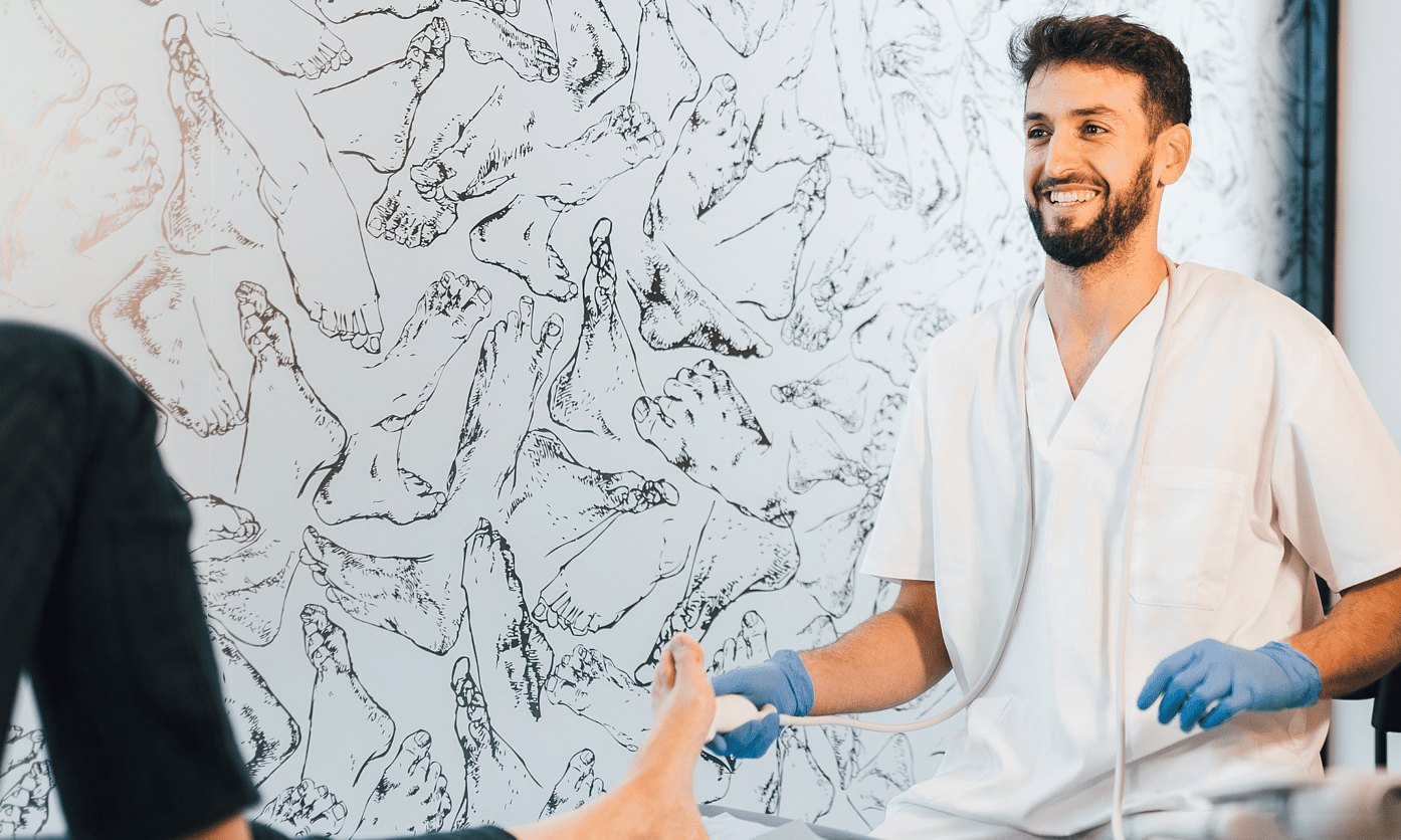 Specialist podiatry care for cracked heels and heel fissures with safe debridement, hydration therapy, and orthotics at Foot Foundation