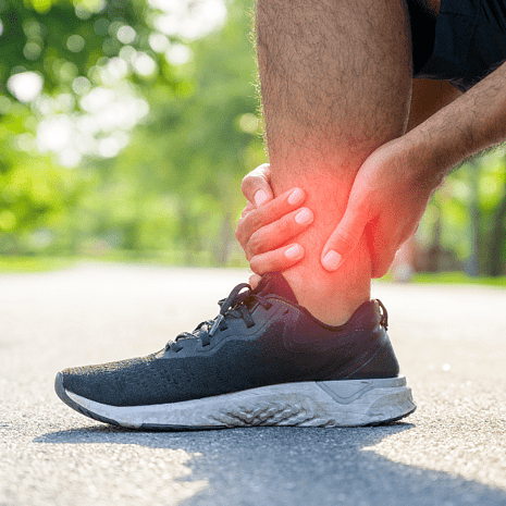 Specialist podiatry and physiotherapy for ankle pain including sprains, arthritis, and tendon injuries at Foot Foundation