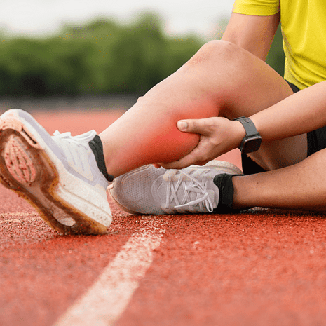 Specialist podiatry and physiotherapy care for calf muscle strain and tears with orthotics, shockwave therapy, and rehabilitation at Foot Foundation