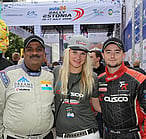 Sanjay, Merle and Mike rally car