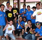 Mike, Jay and service Perlis Rally 2011