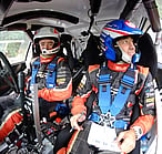 Mike Young and Malcom Read in car