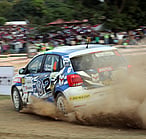 Rally car action VW