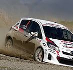 Vitz rally car race