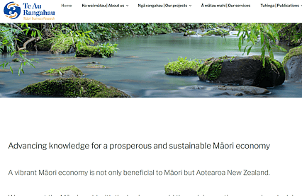 Sample of website content writing for 155 Whare Awhina, support services for Massey University's Māori Business Research centre