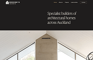 Text excerpt from Woodmsith Building Co website, showing an exmaple of content writing for websites